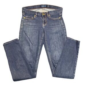 Patagonia Jeans Women's 26 Blue Cotton Denim Stretch Dark Wash Slim Skinny Leg